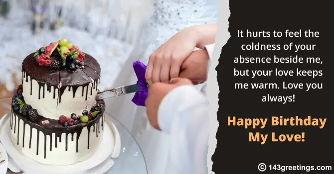 Birthday Message for Husband Long Distance